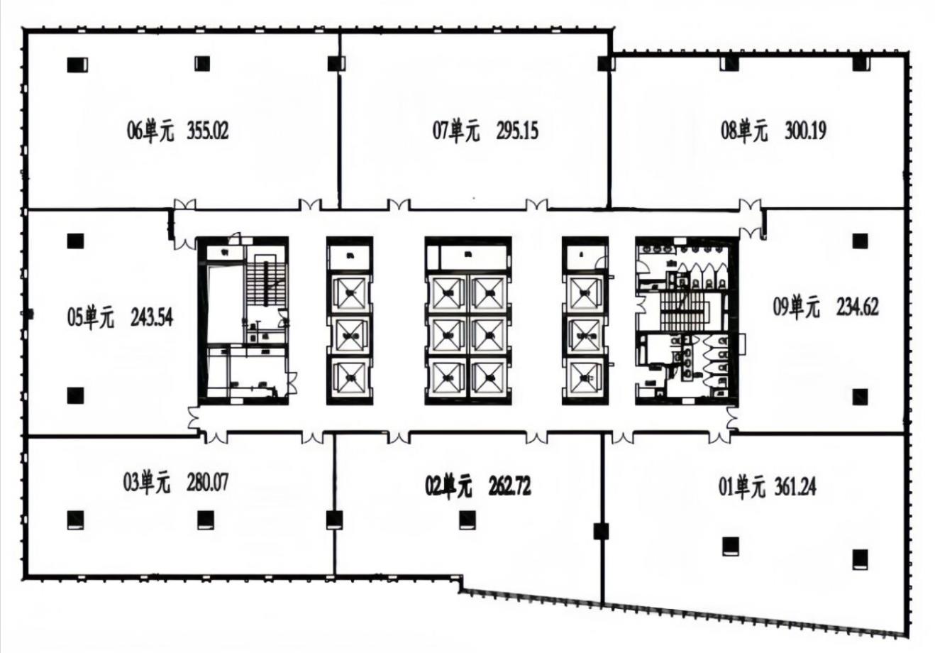 中港汇静安共享办公平面图